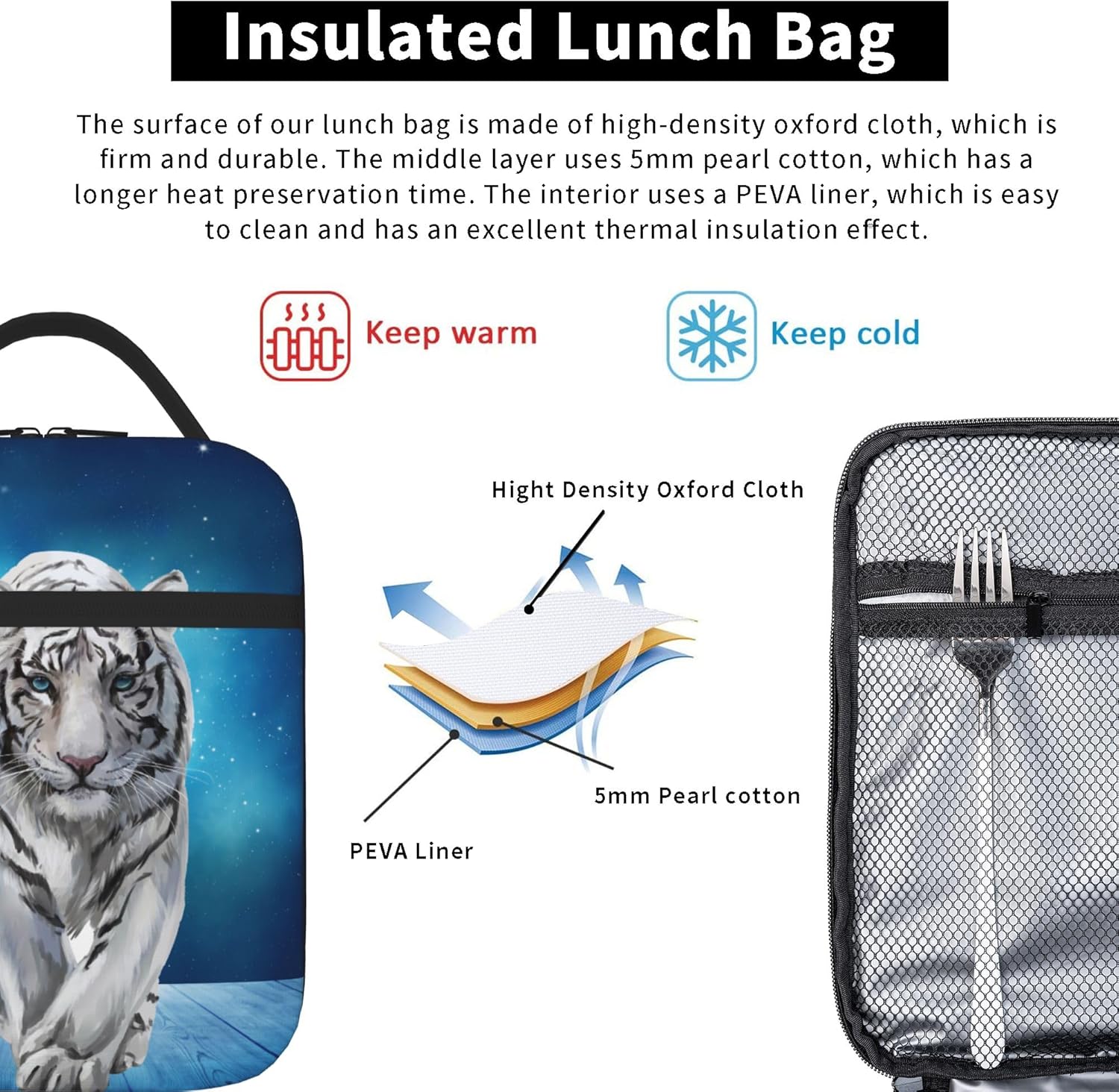 3D Printing Lunch Box Portable Lunch Bag Rainbow