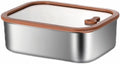 Premium 304 Stainless Steel Food Containers with Tempered Glass Lids