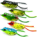 Frog Lures 2.75'' 5-Pack - Skirt Frog Classic Long Topwater Weedless Baits